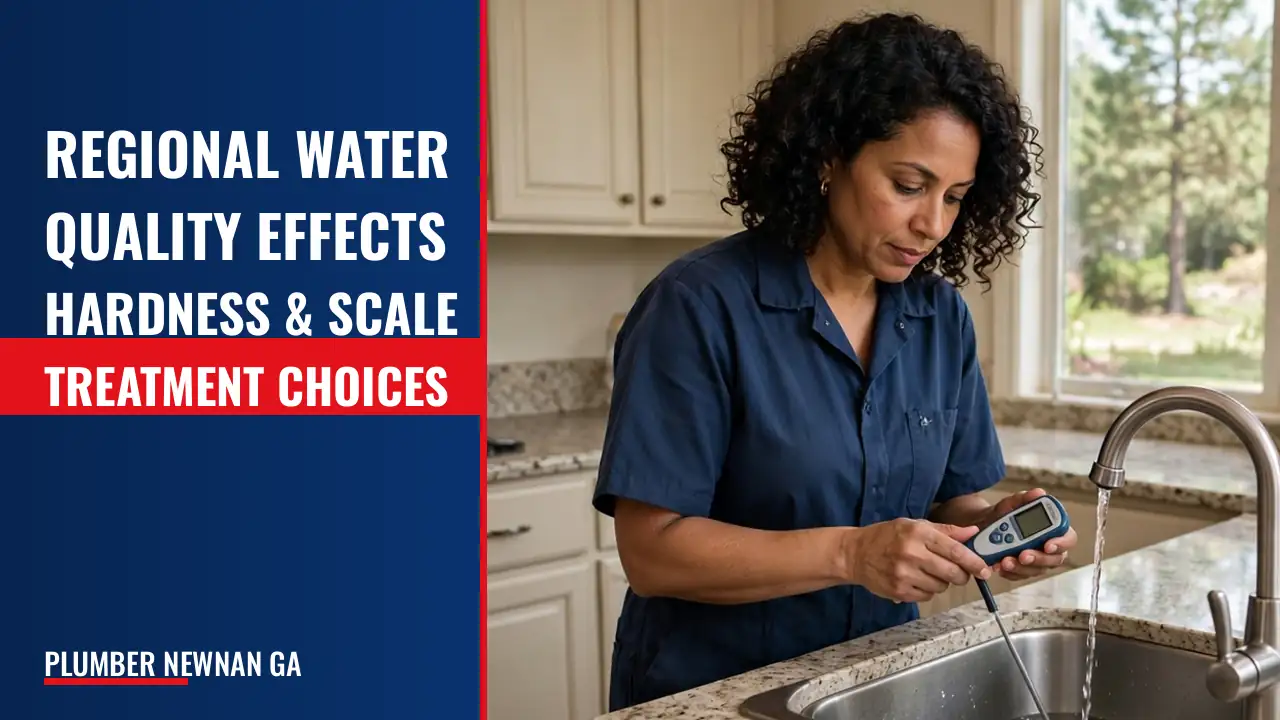 Regional water quality and its effect on hardness, scale, and water-treatment choices is absent.