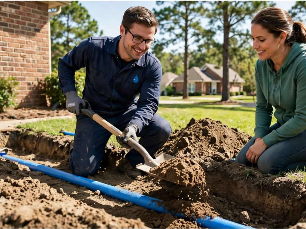 professional water line installation Newnan